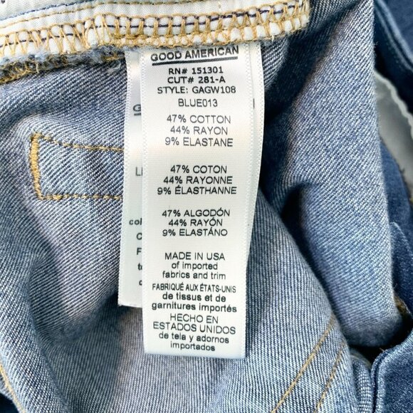 Good American Good Waist High Rise Skinny Jean size 0 / 25 - Picture 10 of 10